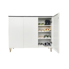 Knock Down Steel Shoe Cabinet Home Storage Furniture 0.5mm Thickness
