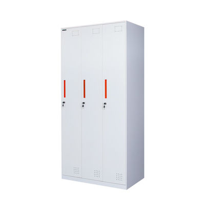 Durable Parcel 3 Doors Wardrobe School  Metal Storage Office 3 Doors Metal Locker