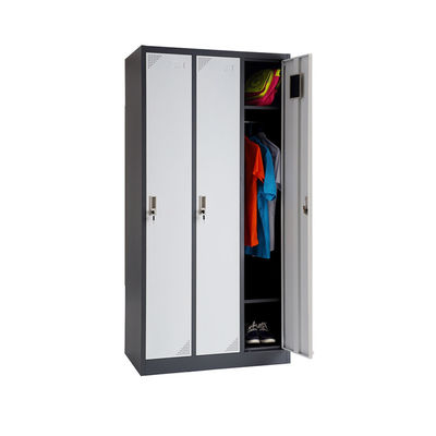 Durable Parcel 3 Doors Wardrobe School  Metal Storage Office 3 Doors Metal Locker