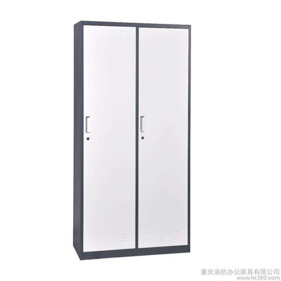 Beach School Two Line Two Doors  Powder Coated Steel Wardrobe