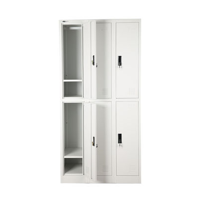 Metal 6 Door Employee Lockers for Office Gym Staff