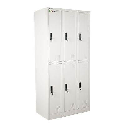 Metal 6 Door Employee Lockers for Office Gym Staff