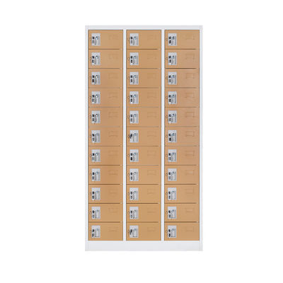 Easy Assembly KD Structure 33 Door Metal Lockers 0.7mm Thickness Electrostatic