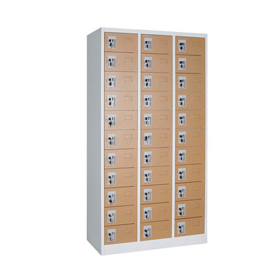 Easy Assembly KD Structure 33 Door Metal Lockers 0.7mm Thickness Electrostatic