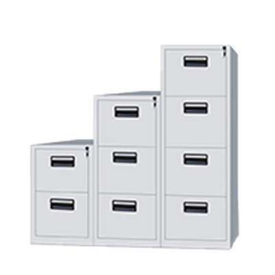 Steel Office Furniture Vertical 4 Drawer Metal Filing Cabinet Storage